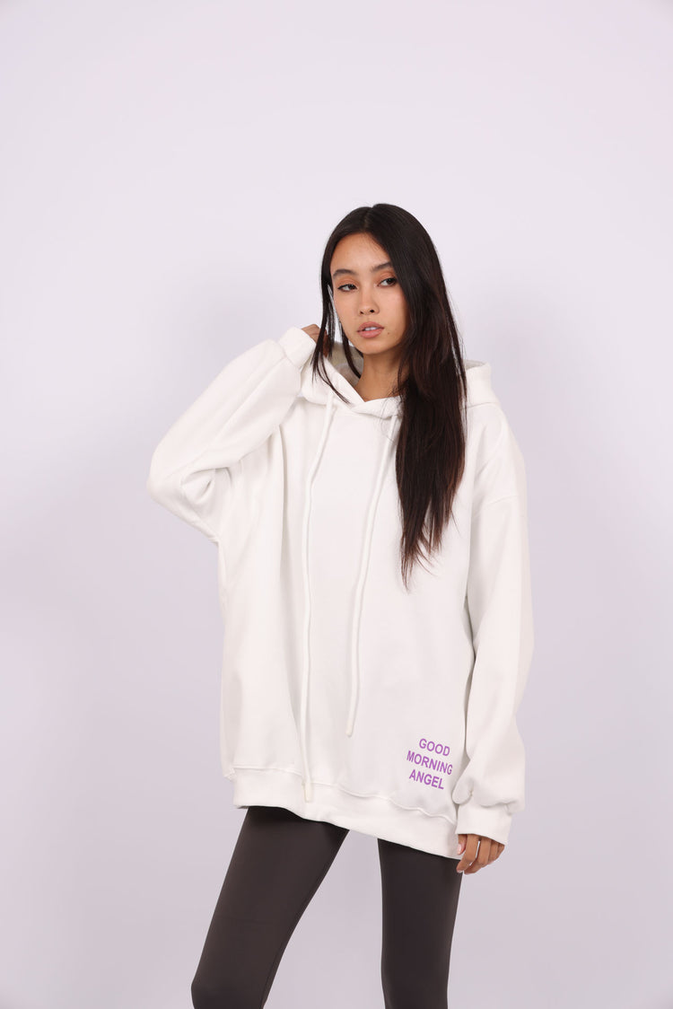 OVERSIZED HOODIE – “GOOD MORNING ANGEL”
