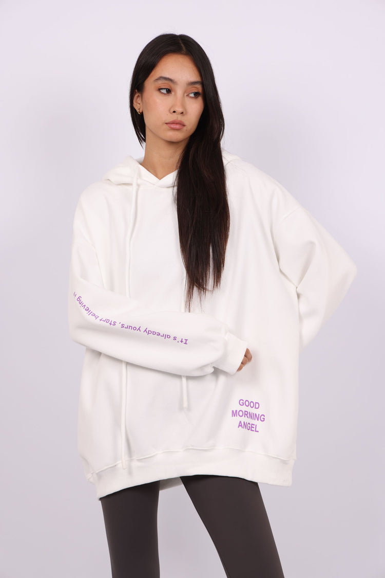OVERSIZED HOODIE – “GOOD MORNING ANGEL”