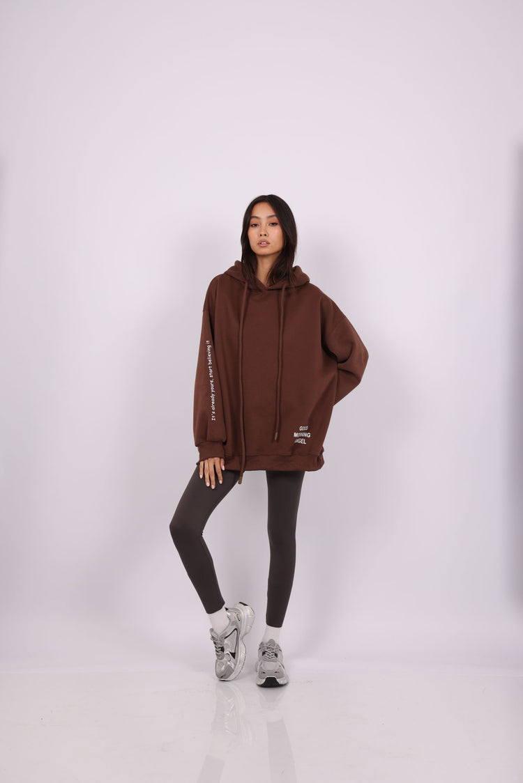 OVERSIZED HOODIE – “GOOD MORNING ANGEL”