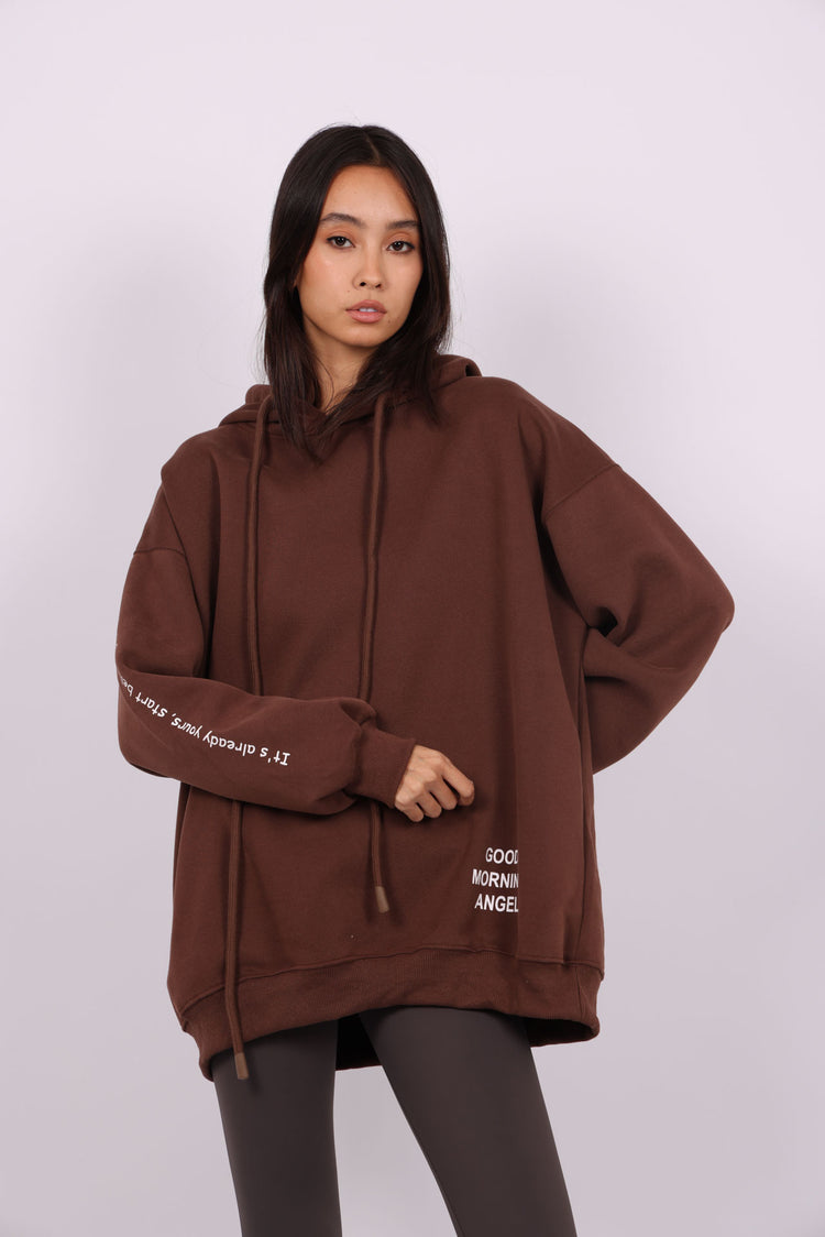 OVERSIZED HOODIE – “GOOD MORNING ANGEL”