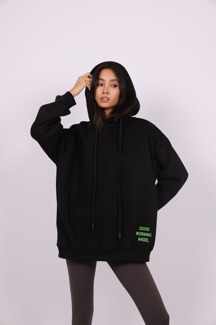 OVERSIZED HOODIE – “GOOD MORNING ANGEL”