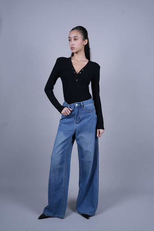 RETRO BLUE DENIM JEANS