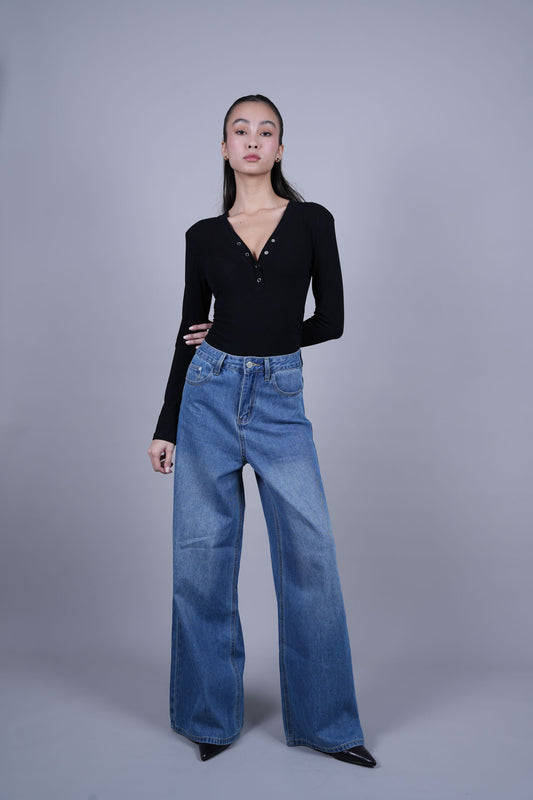 RETRO BLUE DENIM JEANS