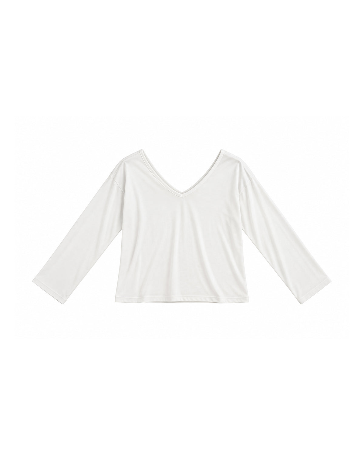 RELAXED V-NECK TOP