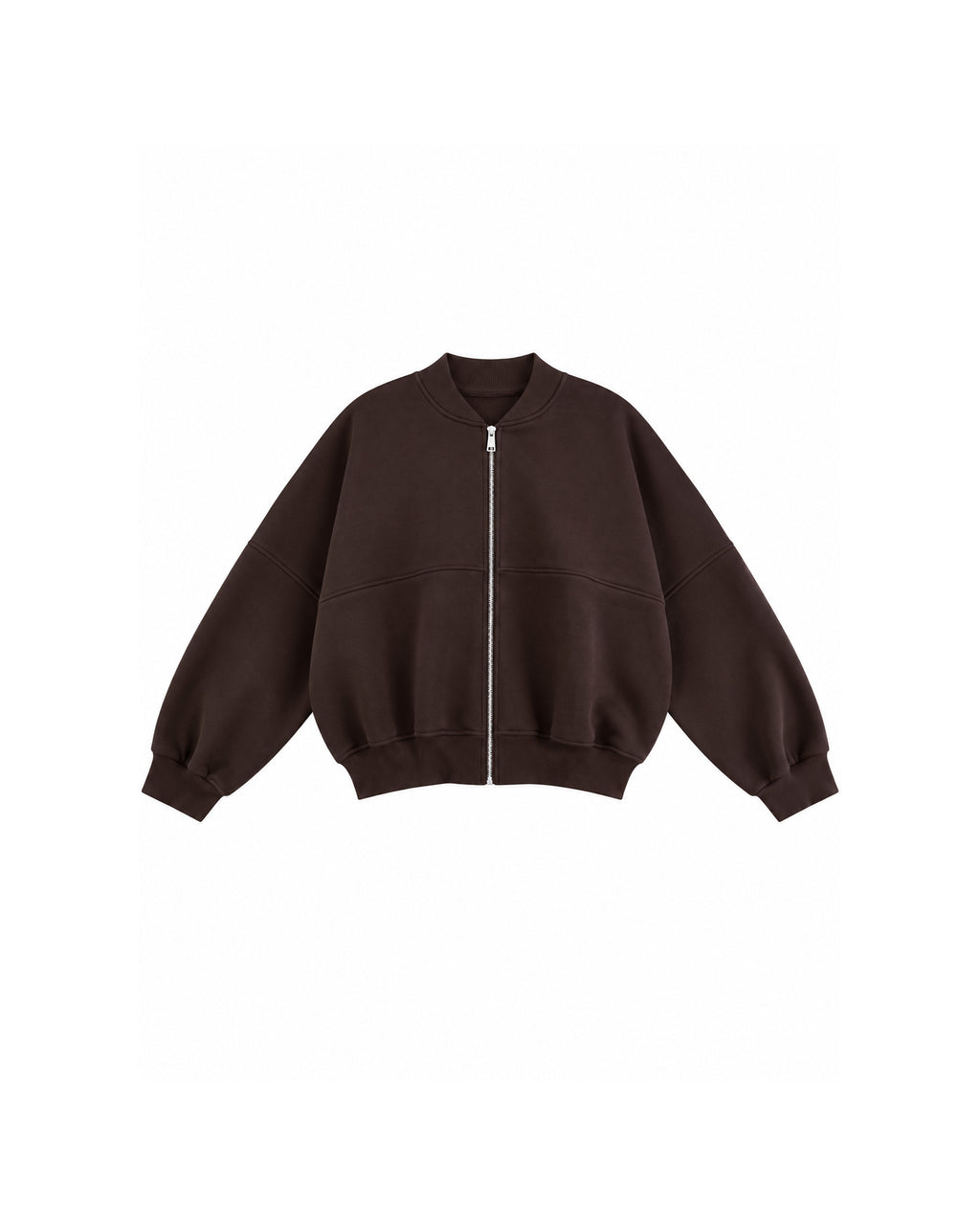 OVERSIZED ZIP-UP BOMBER JACKET