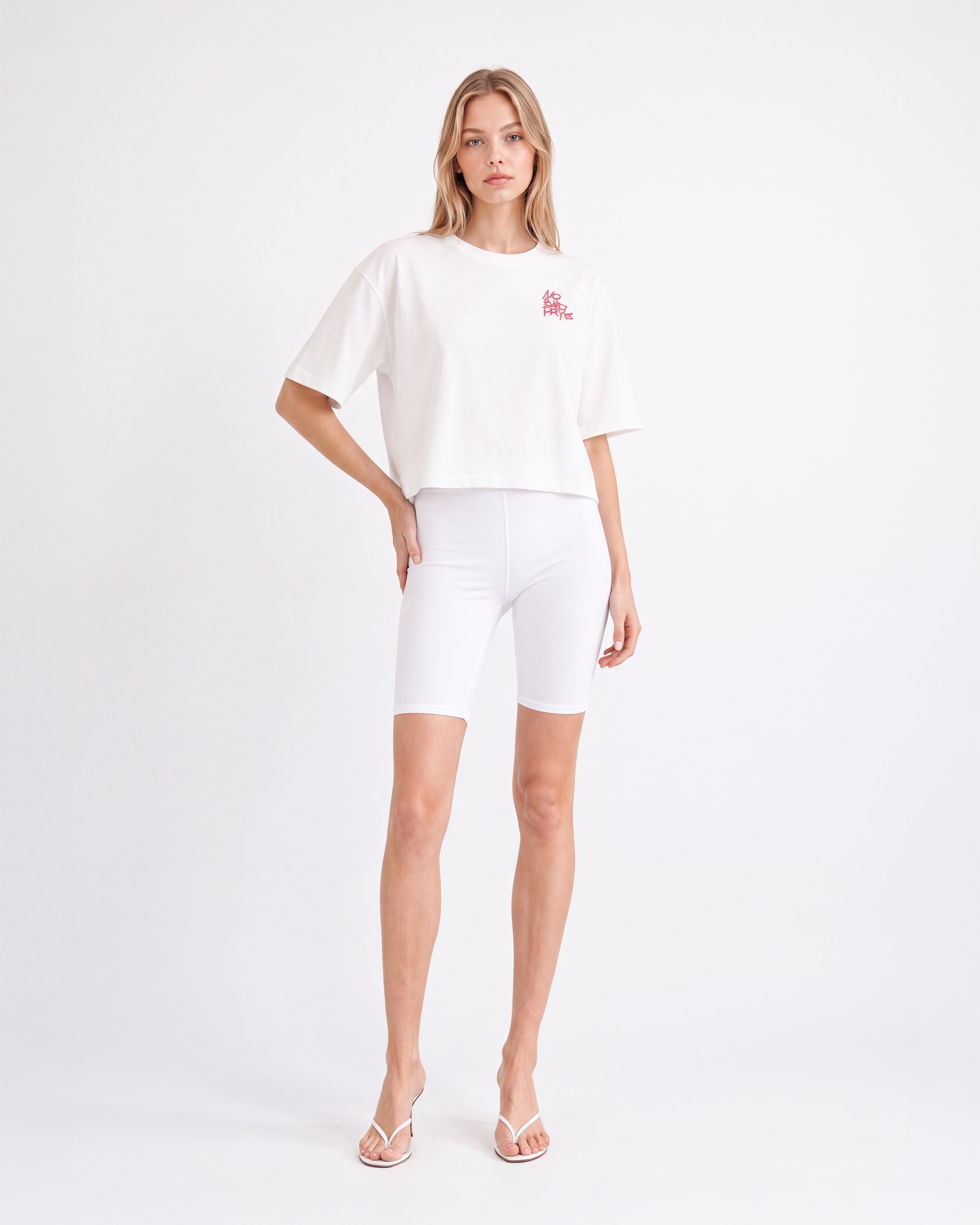 NO BAD DAYS CROPPED OVERSIZED T-SHIRT