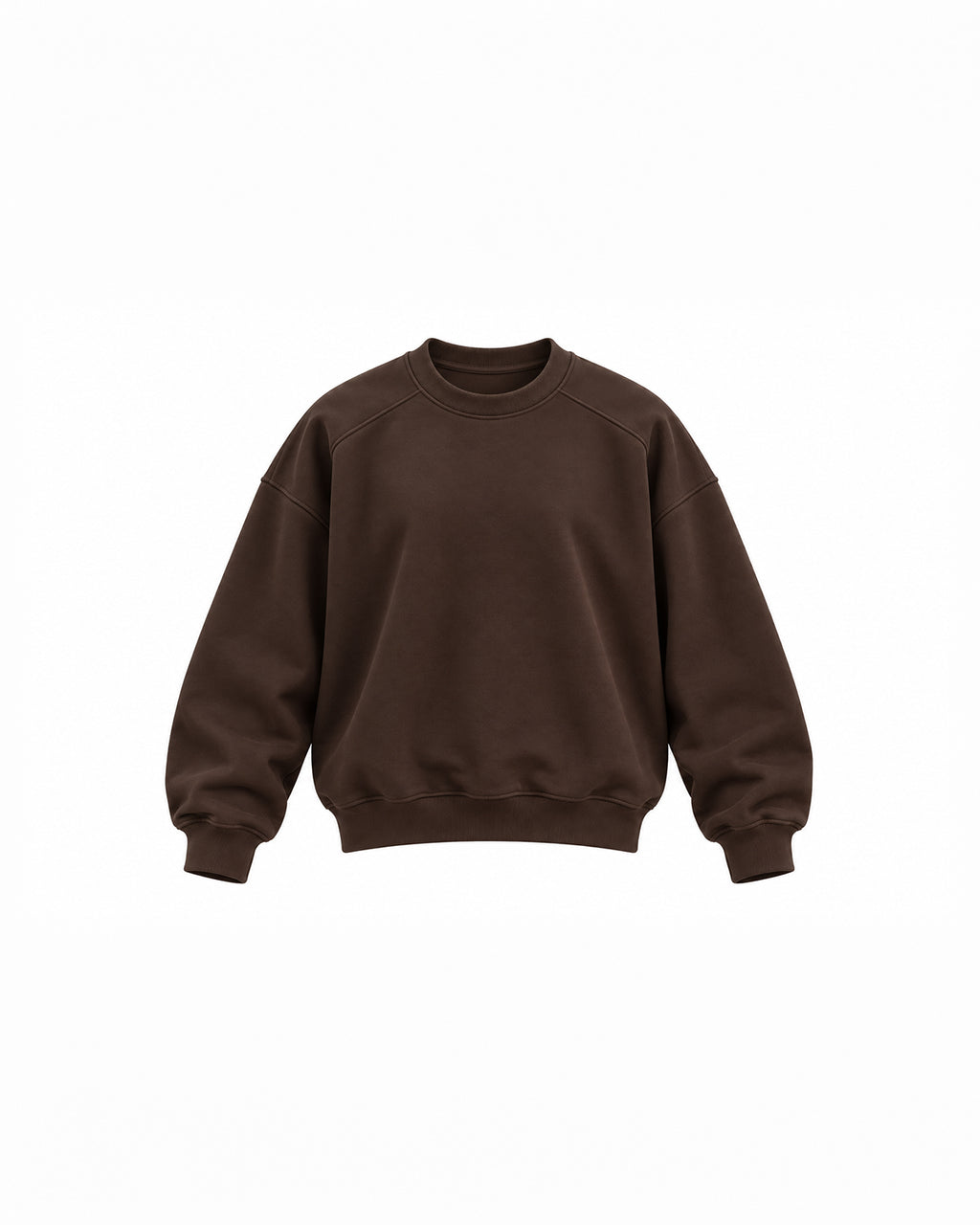 OVERSIZED CREW NECK LONG SLEEVE SWEATSHIRT