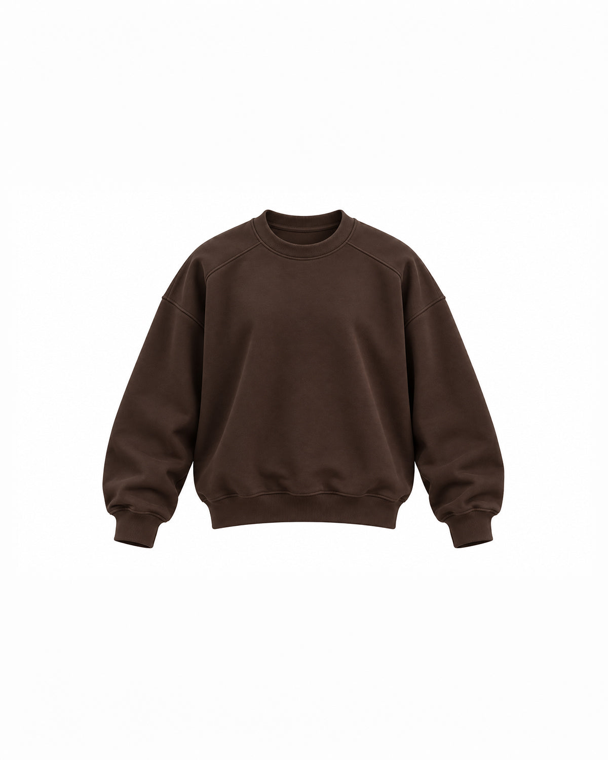OVERSIZED CREW NECK LONG SLEEVE SWEATSHIRT
