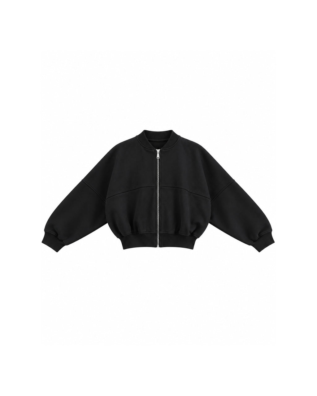 OVERSIZED ZIP-UP BOMBER JACKET