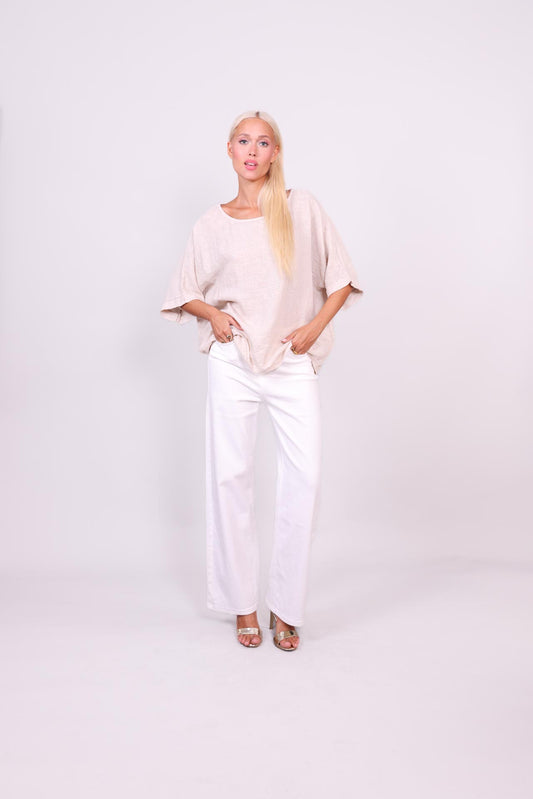 SAHARA BREEZE LINEN BLOUSE
