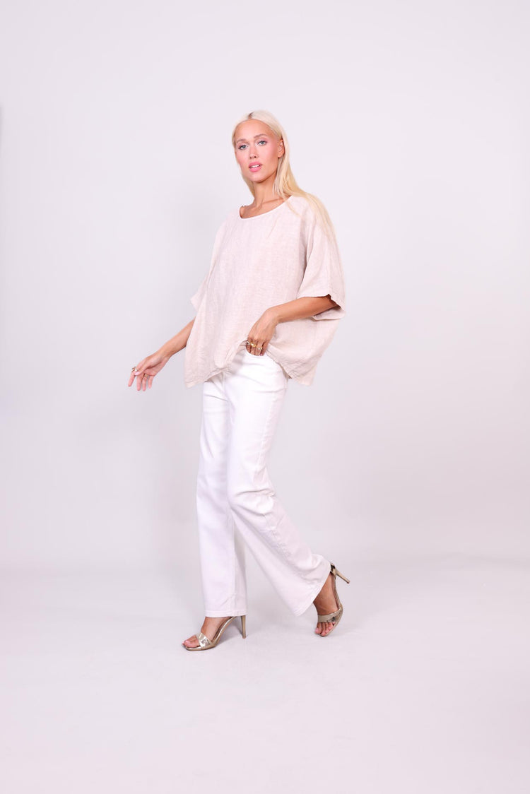 SAHARA BREEZE LINEN BLOUSE