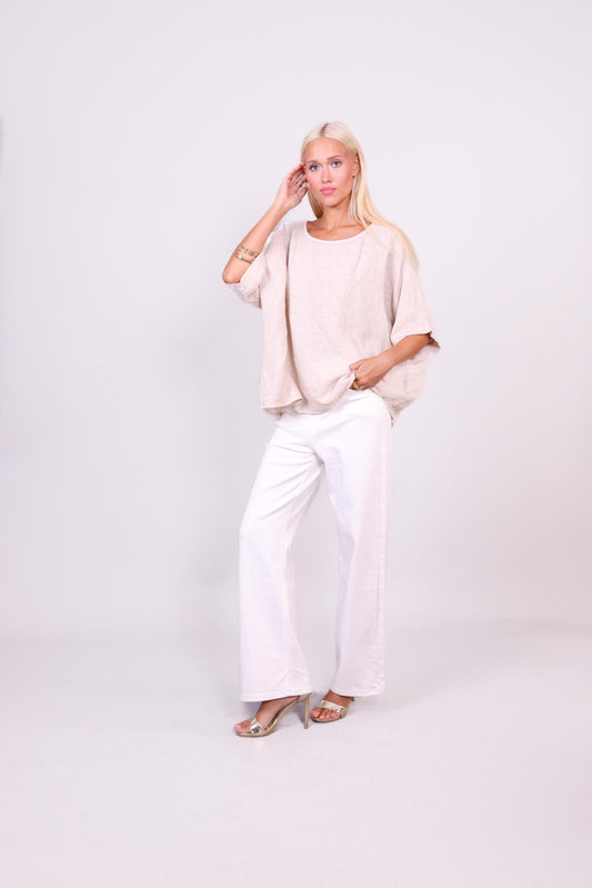 SAHARA BREEZE LINEN BLOUSE