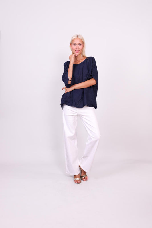 SAHARA BREEZE LINEN BLOUSE