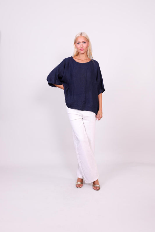 SAHARA BREEZE LINEN BLOUSE