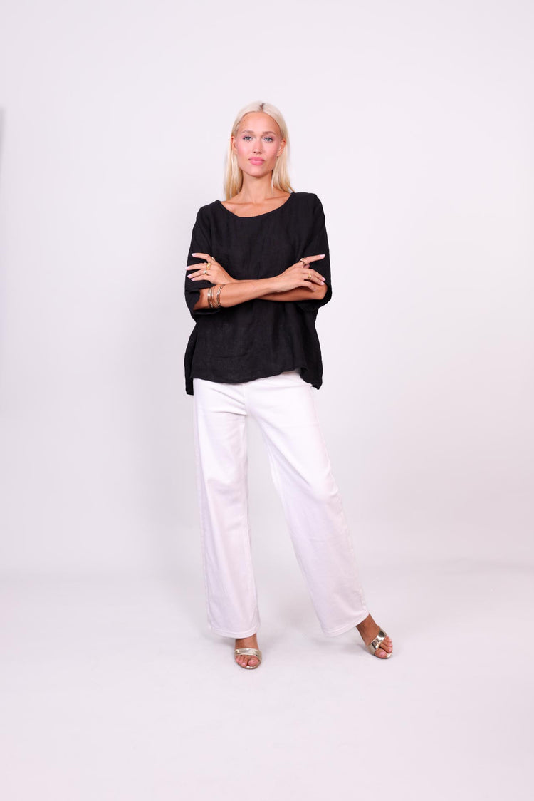 SAHARA BREEZE LINEN BLOUSE
