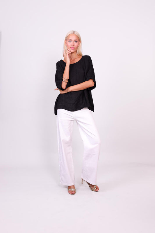 SAHARA BREEZE LINEN BLOUSE