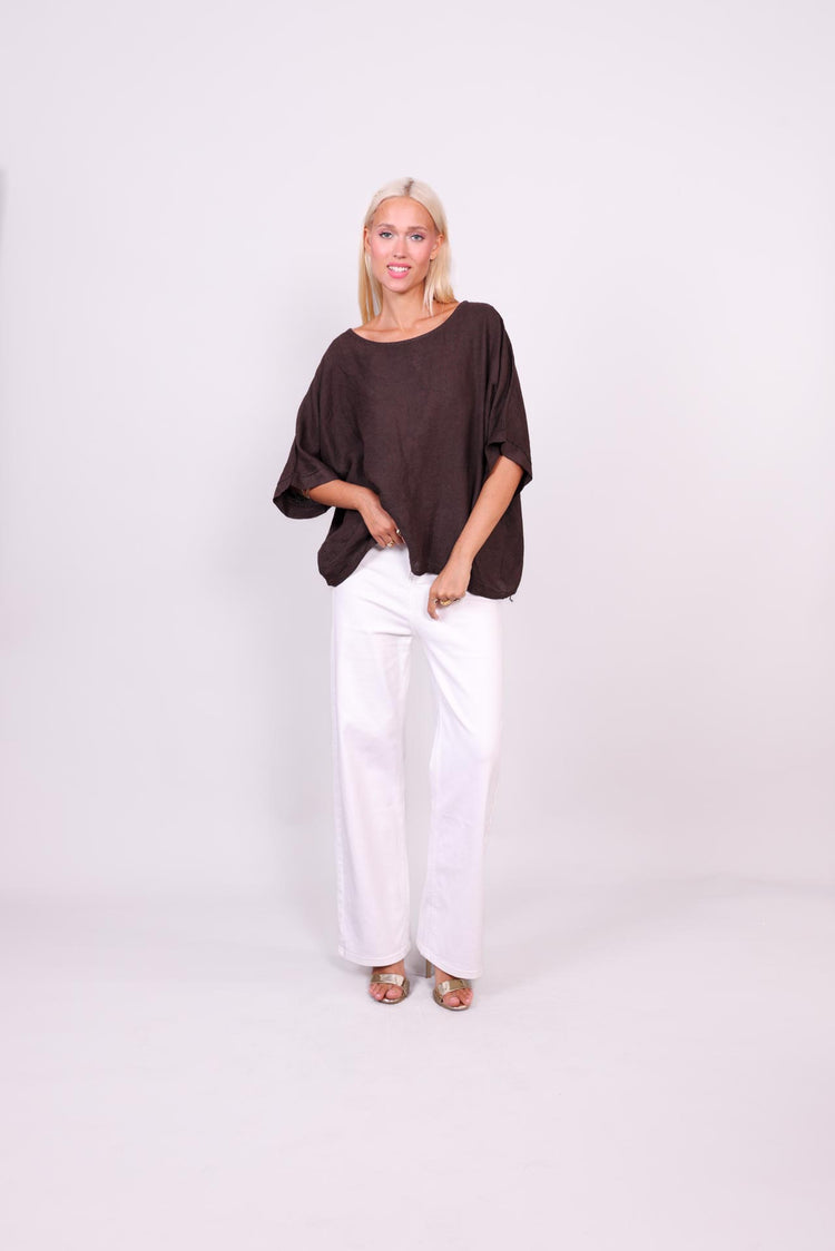 SAHARA BREEZE LINEN BLOUSE
