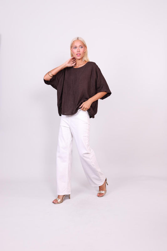 SAHARA BREEZE LINEN BLOUSE