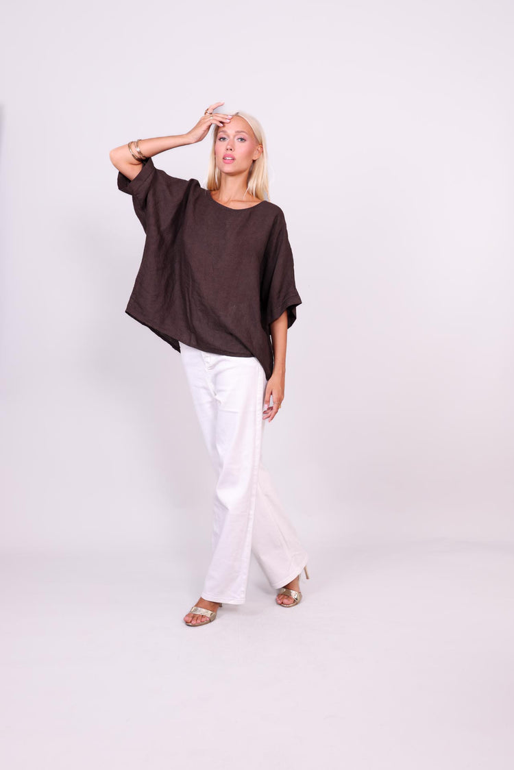 SAHARA BREEZE LINEN BLOUSE