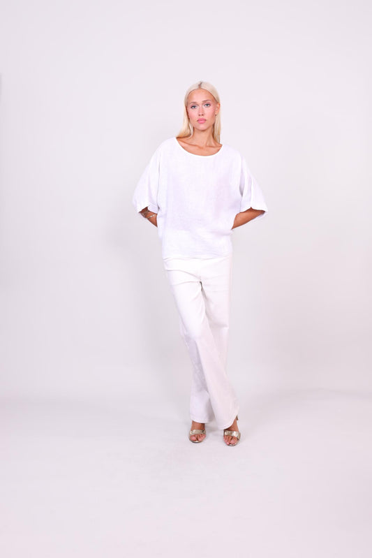 SAHARA BREEZE LINEN BLOUSE