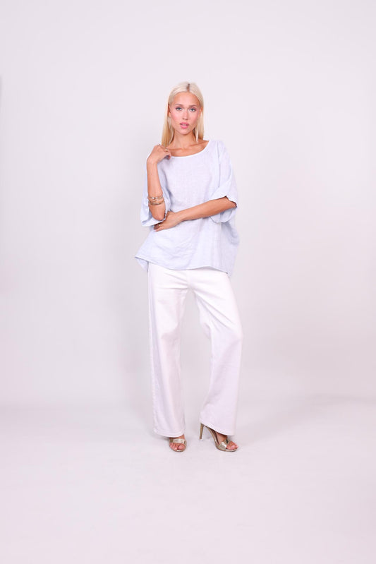 SAHARA BREEZE LINEN BLOUSE