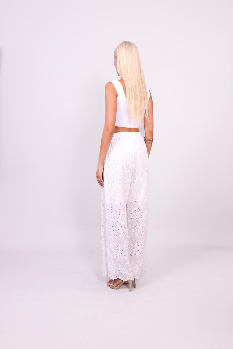 SUNSET GARDEN BRODERIE PANTS