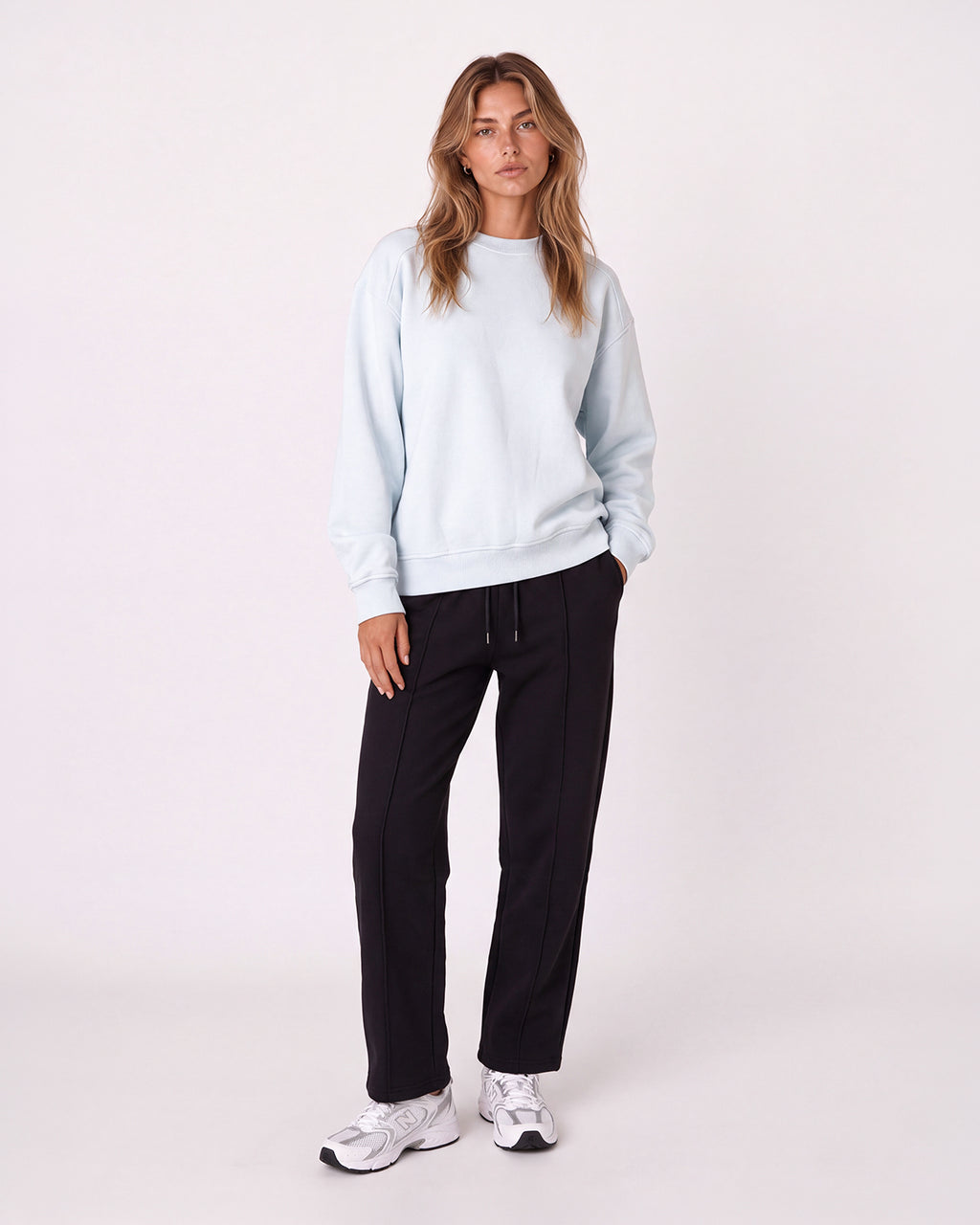 OVERSIZED CREW NECK LONG SLEEVE SWEATSHIRT