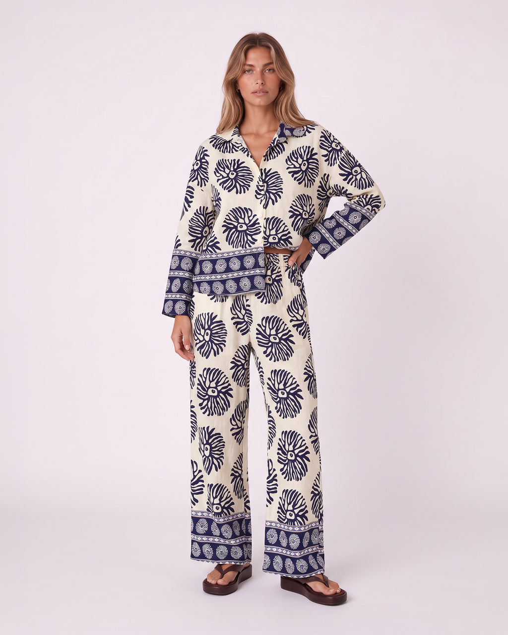 ABSTRACT FLORAL PRINT SET