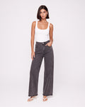 GREY WIDE LEG JEANS