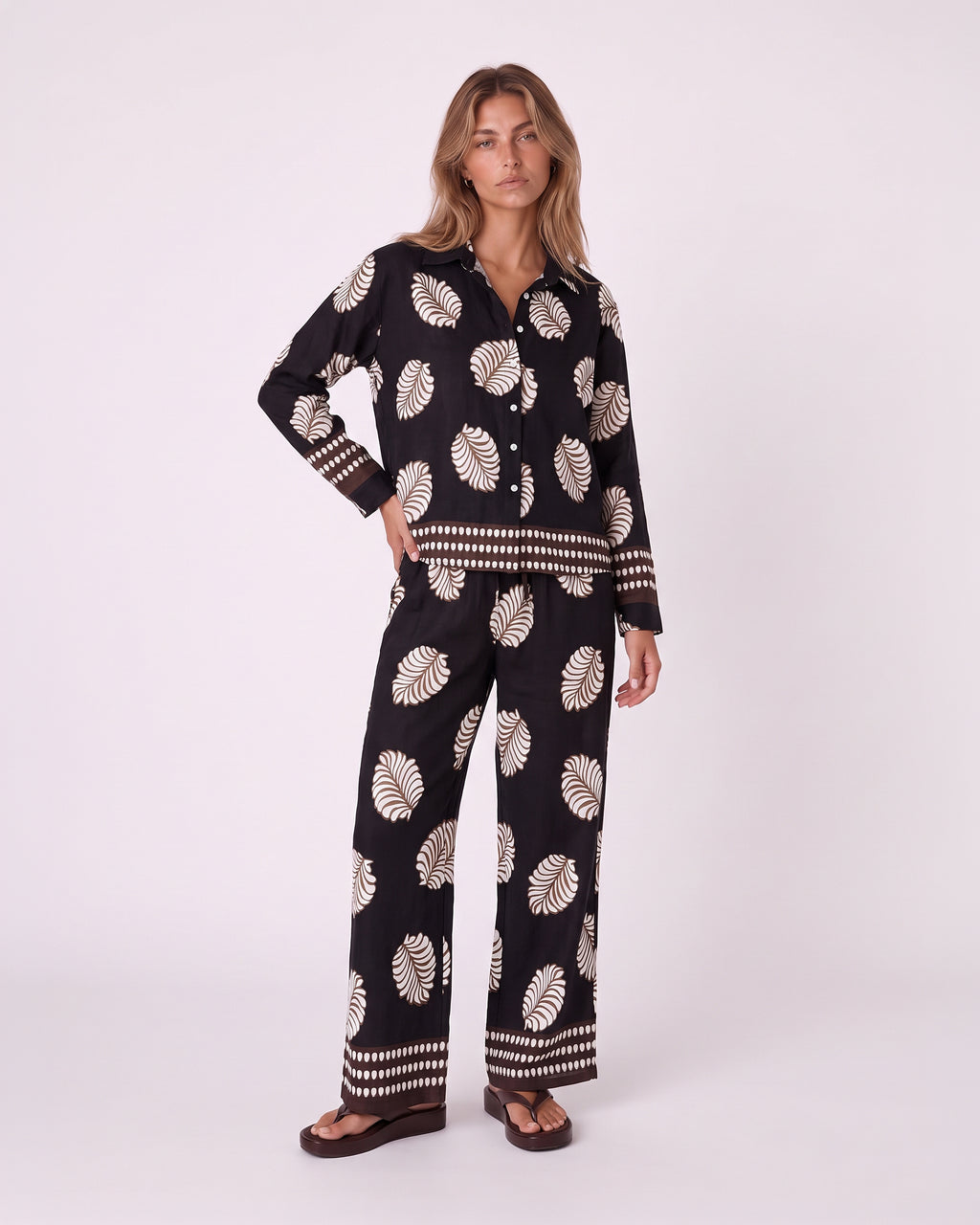 LEAF PRINT CO-ORD SET