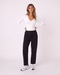 FITTED V-NECK BODYSUIT