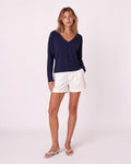 RELAXED V-NECK TOP