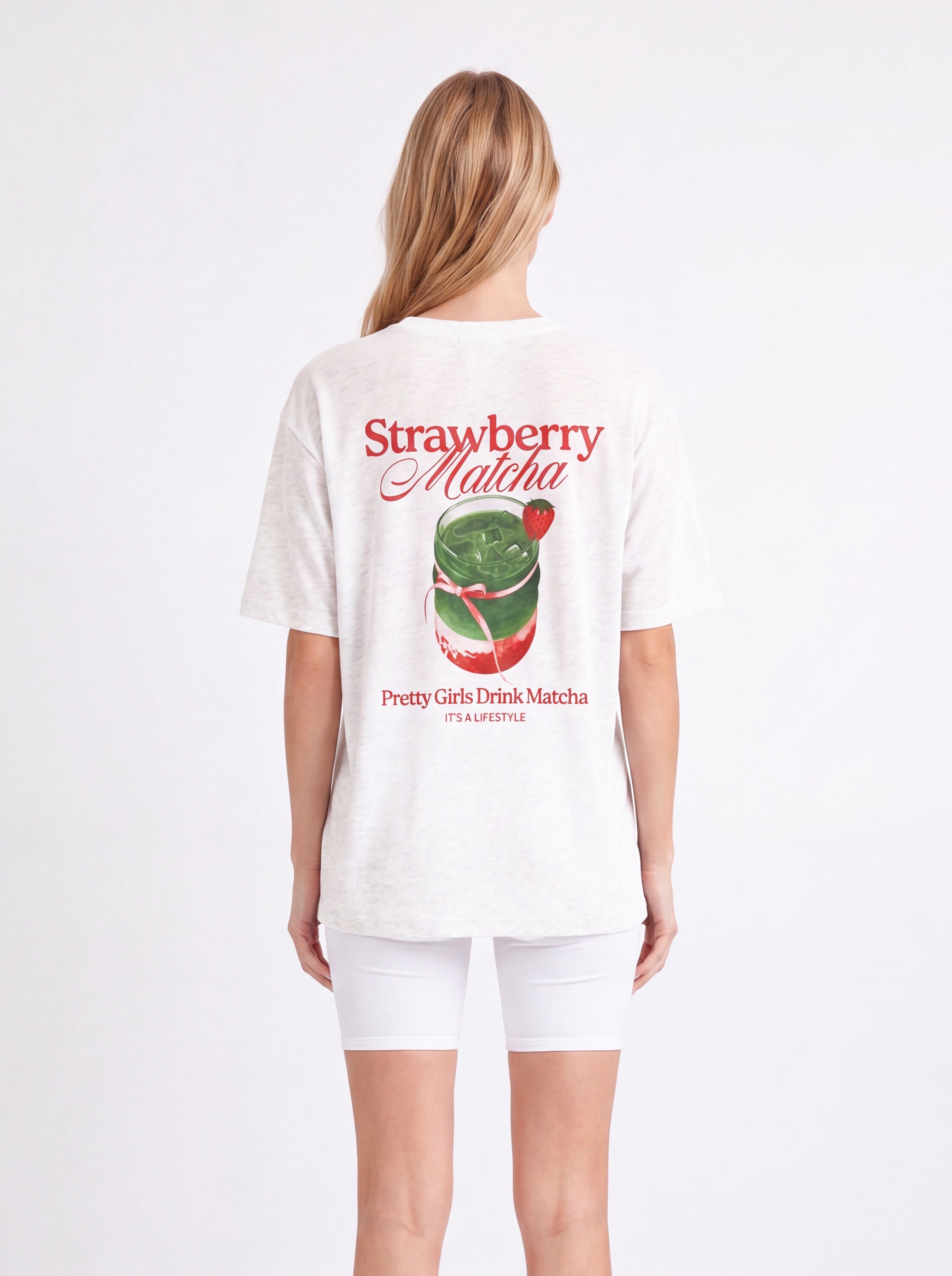 STRAWBERRY MATCHA OVERSIZED T-SHIRT