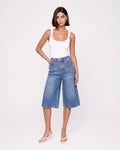 DENIM CULOTTE PANTS