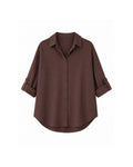ROLL-UP SLEEVE BUTTON-DOWN SHIRT