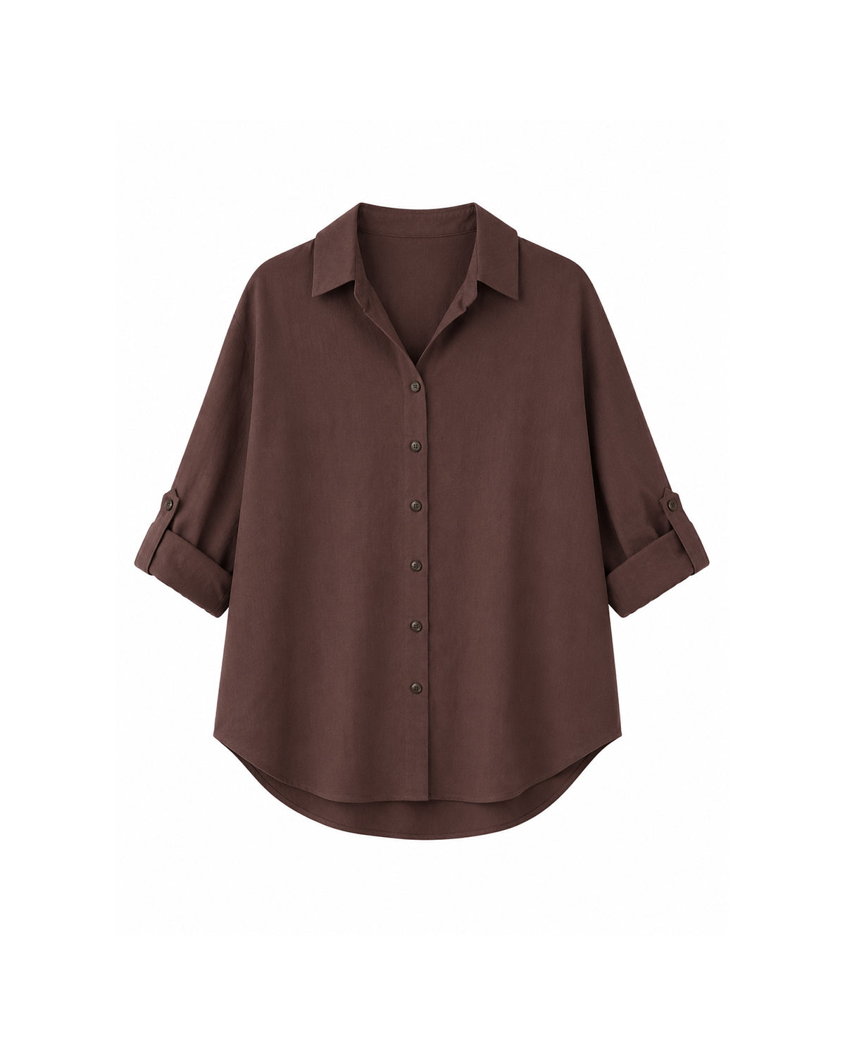 ROLL-UP SLEEVE BUTTON-DOWN SHIRT