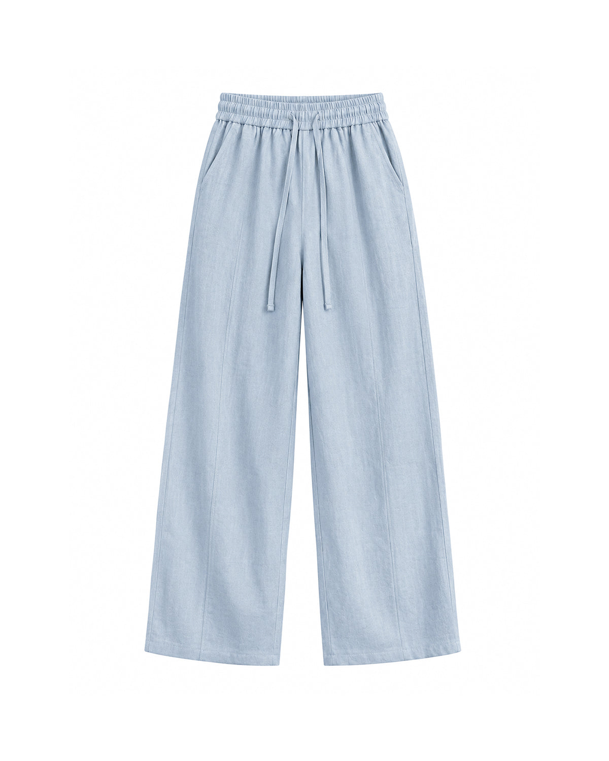 WIDE-LEG DRAWSTRING PANTS