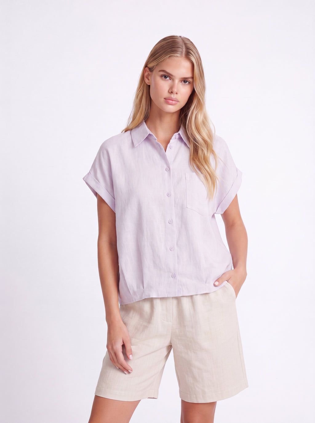 SHORT SLEEVE LINEN SHIRT