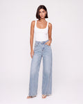 LIGHT BLUE WIDE LEG JEANS