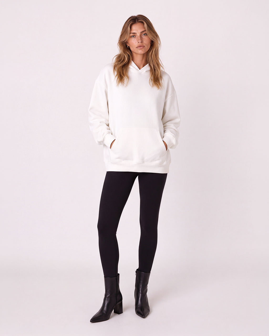 OVERSIZED PULLOVER FLEECE HOODIE
