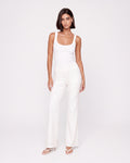 DRAWSTRING STRAIGHT LEG PANTS