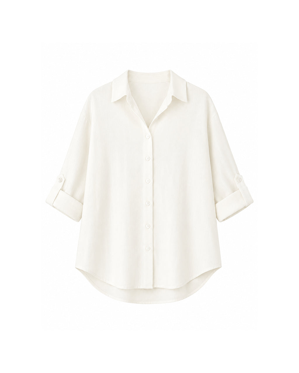 ROLL-UP SLEEVE BUTTON-DOWN SHIRT