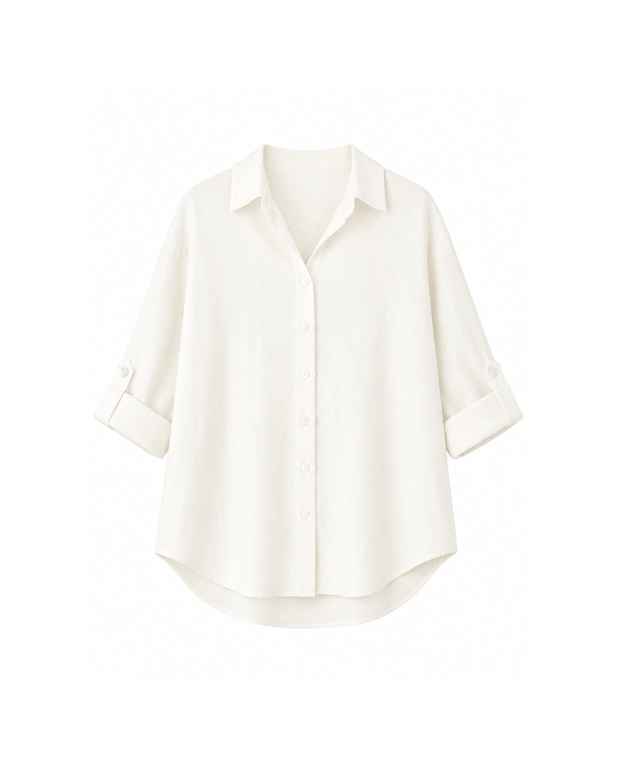 ROLL-UP SLEEVE BUTTON-DOWN SHIRT