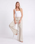LINEN WIDE LEG PANTS