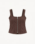 CORSET-STYLE ZIP-UP TOP