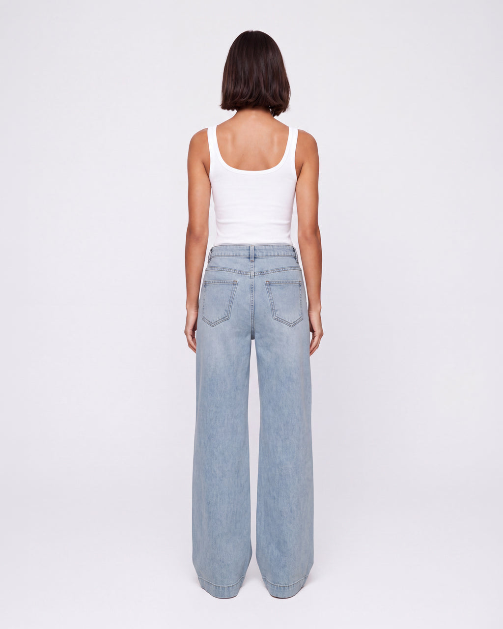 HIGH RISE WIDE LEG JEANS