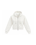 CROPPED ZIP UP HOODIE
