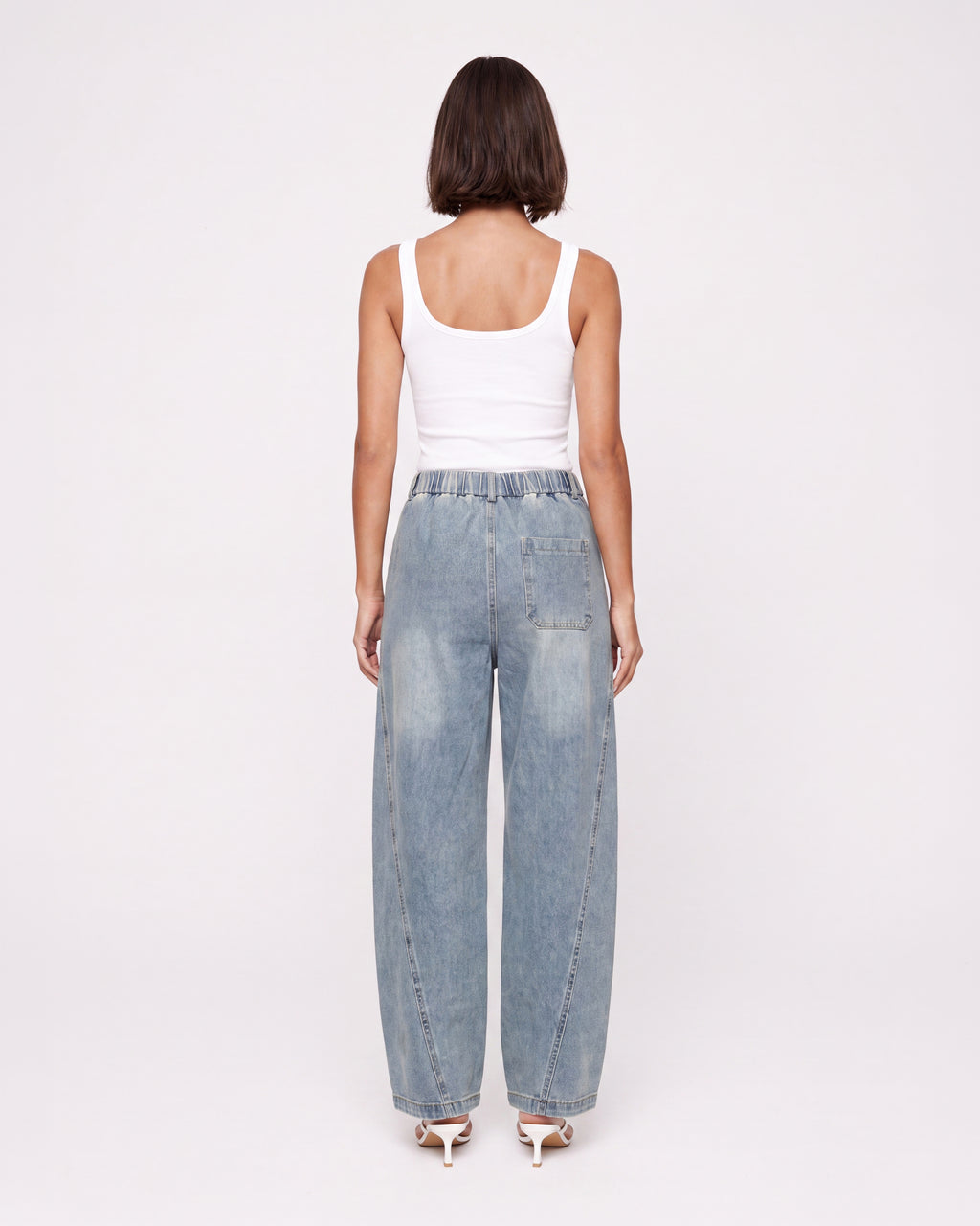 WIDE LEG DENIM PANTS