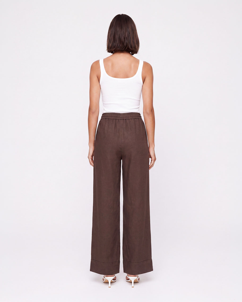 WIDE-LEG DRAWSTRING PANTS