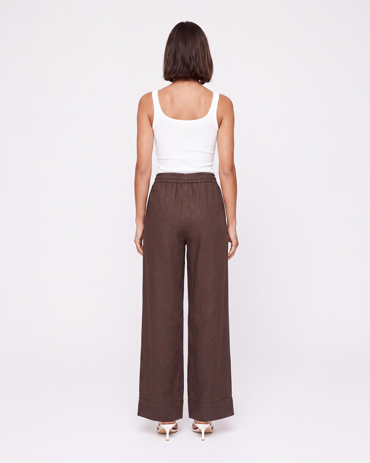WIDE-LEG DRAWSTRING PANTS